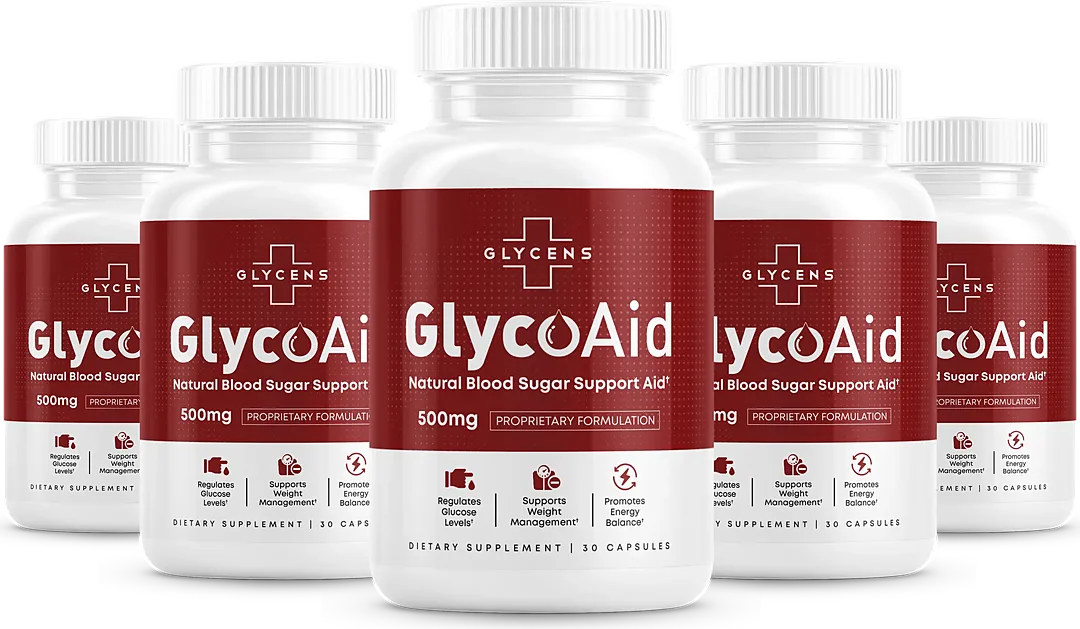 A multi-bottle GlycoAid pack